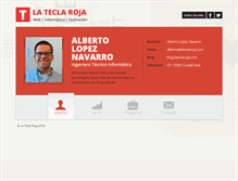 Tablet Screenshot of lateclaroja.com